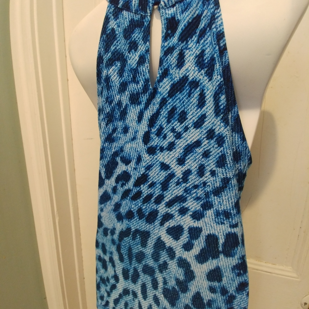 NWT INC International Halter Neck Animal Print Top - Picture 5 of 9